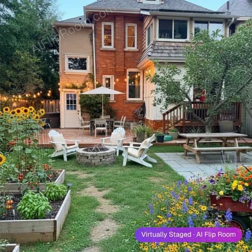 Farmhouse Outdoor room — AI outdoor staging