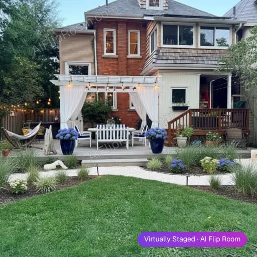 Coastal Outdoor room — AI outdoor staging