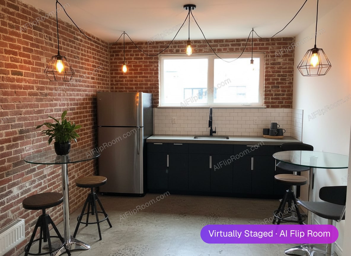 Industrial interior — AI virtual staging