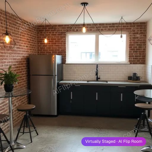 Industrial room — AI virtual staging