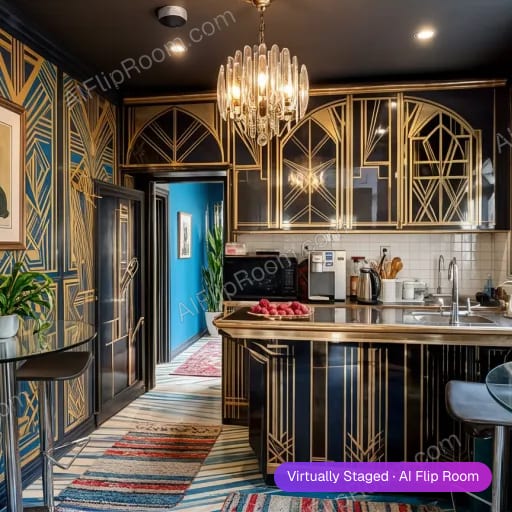 Art Deco room — AI virtual staging