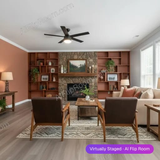 Rustic interior — AI virtual staging