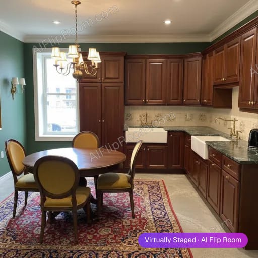 Traditional interior — AI virtual staging