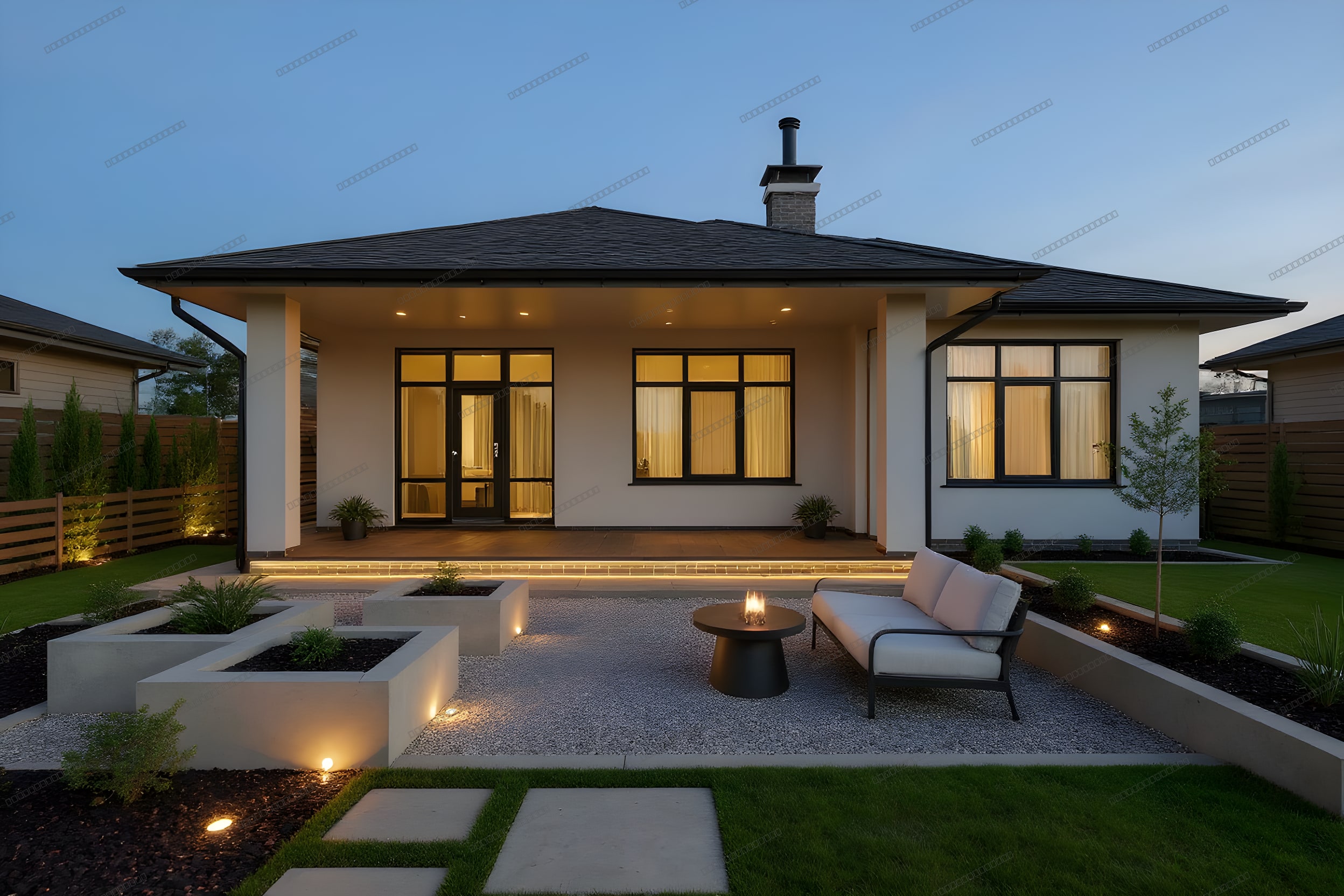 Modern Outdoor room — AI outdoor staging